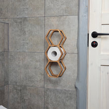Load image into Gallery viewer, Triple Roll Toilet Paper Holder, Wall Mounted Bathroom Organizer for Extra Storage & Easy Access
