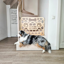 Load image into Gallery viewer, Handmade Wooden Dog Gate, Freestanding Indoor Pet Barrier with Custom Options