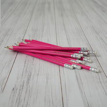 Load image into Gallery viewer, Personalized Pink Wooden Pencils, Cute Custom Stationery for School, Office, or Gifts