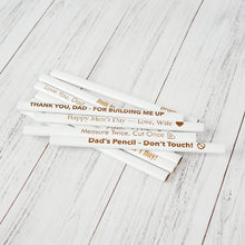 Load image into Gallery viewer, Customizable White Carpenter Pencil, Durable, Practical Gift for Dads & Craftsmen