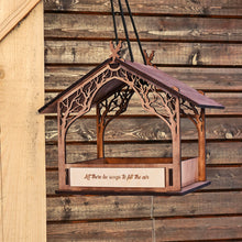 Load image into Gallery viewer, Handmade Wooden Bird Feeder, Personalized Outdoor Decor for Gardens & Patios