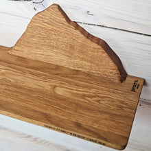 Load image into Gallery viewer, Wooden Mountain Wall Shelf, Nature-Inspired Floating Shelf for Nursery or Cabin