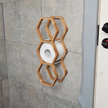 Load image into Gallery viewer, Triple Roll Toilet Paper Holder, Wall Mounted Bathroom Organizer for Extra Storage & Easy Access
