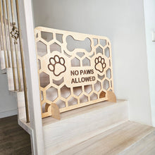 Load image into Gallery viewer, Handmade Wooden Dog Gate, Freestanding Indoor Pet Barrier with Custom Options