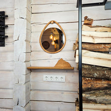 Load image into Gallery viewer, Wooden Mountain Wall Shelf, Nature-Inspired Floating Shelf for Nursery or Cabin