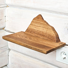 Load image into Gallery viewer, Personalized Mount Everest Wooden Mountain Shelf, Floating Wall Decor