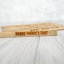 Load image into Gallery viewer, Custom Carpenter Pencil, Funny Dad Construction Gift, Builder Pencil, Woodworker Stocking Stuffer, Graduation Gift for Carpenter
