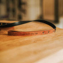 Load image into Gallery viewer, Personalized dog leather leash