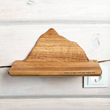 Load image into Gallery viewer, Personalized Mount Everest Wooden Mountain Shelf, Floating Wall Decor