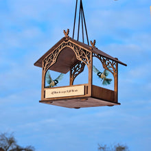 Load image into Gallery viewer, Handmade Wooden Bird Feeder, Personalized Outdoor Decor for Gardens & Patios