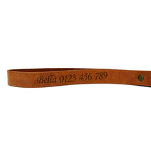 Load image into Gallery viewer, Personalized dog leather leash
