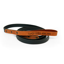 Load image into Gallery viewer, Personalized dog leather leash