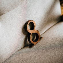 Load image into Gallery viewer, Set of 1-10 Wooden Table Numbers for Weddings and Special Events