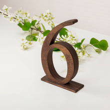 Load image into Gallery viewer, Set of 1-10 Wooden Table Numbers for Weddings and Special Events