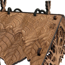 Load image into Gallery viewer, Personalized Wooden Bird Feeder, Decorative Hanging Feeder for Gardens and Outdoor Spaces