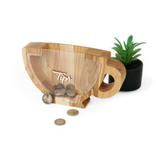 Load image into Gallery viewer, Wooden tip box, Wooden piggy bank