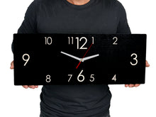 Load image into Gallery viewer, Wooden Wall Clock Black (2 Sizes)