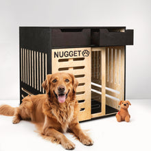 Load image into Gallery viewer, Personalized wooden dog house