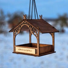 Load image into Gallery viewer, Handmade Wooden Bird Feeder, Personalized Outdoor Decor for Gardens & Patios