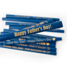 Load image into Gallery viewer, Personalized Blue Carpenter Pencil, Flat Pencil for Woodworking, Carpentry, DIY, Gift for Dad, Father’s Day, Handyman Tool
