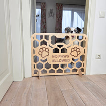 Load image into Gallery viewer, Handmade Wooden Dog Gate, Freestanding Indoor Pet Barrier with Custom Options