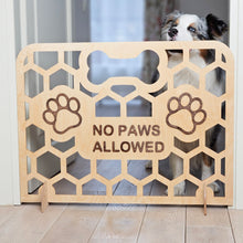 Load image into Gallery viewer, Handmade Wooden Dog Gate, Freestanding Indoor Pet Barrier with Custom Options