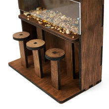 Load image into Gallery viewer, Handcrafted Wooden “Saloon” Bird Feeder, Fully Assembled Rustic Garden Feeder, Ideal Gift for Birdwatching and Outdoor Spaces
