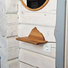 Load image into Gallery viewer, Personalized Mount Everest Wooden Mountain Shelf, Floating Wall Decor