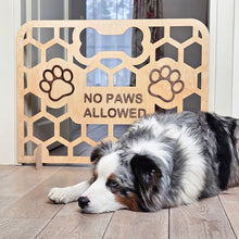 Load image into Gallery viewer, Handmade Wooden Dog Gate, Freestanding Indoor Pet Barrier with Custom Options