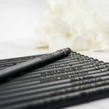 Load image into Gallery viewer, Personalized Black Wooden HB Pencils, The Perfect Personalized Gift Idea