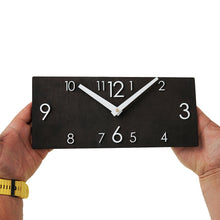 Load image into Gallery viewer, Wooden Wall Clock Black (2 Sizes)