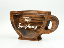 Load image into Gallery viewer, Wooden Piggy Bank Cup (Brown, Engraving)