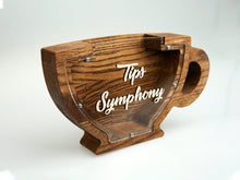 Load image into Gallery viewer, Wooden Piggy Bank Cup (Brown, Engraving)