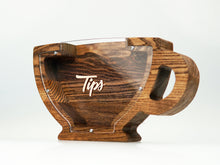 Load image into Gallery viewer, Wooden Piggy Bank Cup (Brown, Engraving)