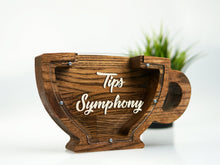 Load image into Gallery viewer, Wooden Piggy Bank Cup (Brown, Engraving)