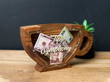Load image into Gallery viewer, Wooden Piggy Bank Cup (Brown, Engraving)
