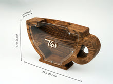 Load image into Gallery viewer, Wooden Piggy Bank Cup (Brown, Engraving)