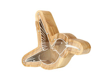 Load image into Gallery viewer, Wooden Piggy Bank Hummingbird (Engraving)