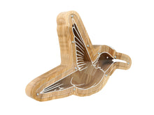 Load image into Gallery viewer, Wooden Piggy Bank Hummingbird (Engraving)
