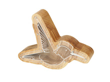 Load image into Gallery viewer, Wooden Piggy Bank Hummingbird (Engraving)