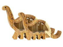 Load image into Gallery viewer, Wooden Piggy Bank Dinosaur (Large, Engraving)