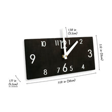 Load image into Gallery viewer, Wooden Wall Clock Black (2 Sizes)