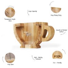 Load image into Gallery viewer, Wooden tip box, Wooden piggy bank