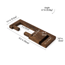 Load image into Gallery viewer, Wood Toilet Paper Holder with Phone Shelf, Wall Mounted Oak Roll Holder for Bathroom, Minimalist Toilet Paper Storage