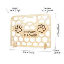 Load image into Gallery viewer, Handmade Wooden Dog Gate, Freestanding Indoor Pet Barrier with Custom Options