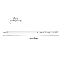 Load image into Gallery viewer, Custom Engraved White Wooden HB Pencils, Perfect Personalized Gift for All Occasions