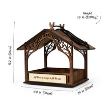 Load image into Gallery viewer, Handmade Wooden Bird Feeder, Personalized Outdoor Decor for Gardens & Patios