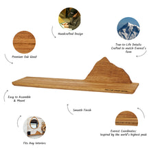 Load image into Gallery viewer, Wooden Mountain Wall Shelf, Nature-Inspired Floating Shelf for Nursery or Cabin