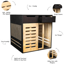 Load image into Gallery viewer, Personalized wooden dog house