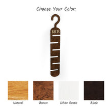 Load image into Gallery viewer, Wooden Belt Hanger for Closet, Space-Saving Wood Rack for Belts, Men’s Closet Accessory & Storage Hook